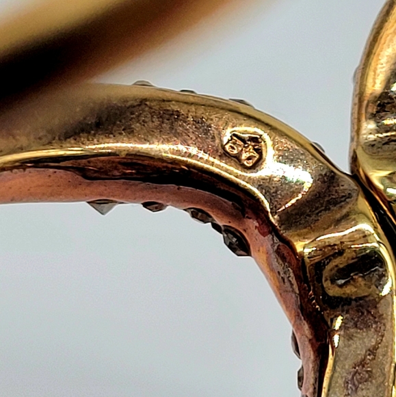 Alexis Bittar Clear Diamond Swarovski Crystal and Silver Studded Rose Gold Cuff - Picture 12 of 13